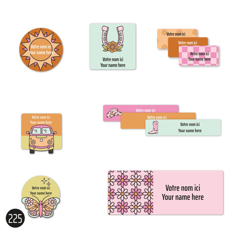 Étiquettes Scolaire - Rodéo-Clement - Impressions-LAB-ECNOM-S-RODE-CLÉMENT