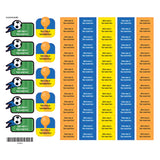 Étiquettes Scolaire - Soccer-Clement - Impressions-LAB-ECNOM-S-SOCC-CLÉMENT