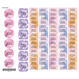 Étiquettes Scolaire - Tie-Dye 1-Clement - Impressions-LAB-ECNOM-S-TIE1-CLÉMENT