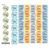 Étiquettes Scolaire - Tie-Dye 2-Clement - Impressions-LAB-ECNOM-S-TIE2-CLÉMENT