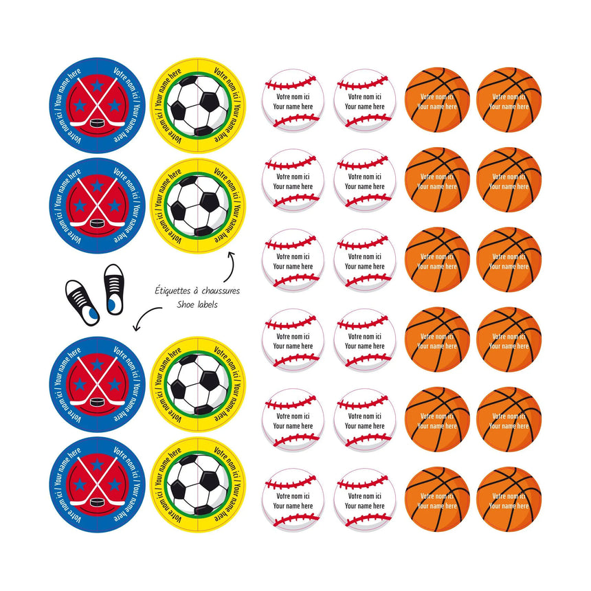 Étiquettes Essentiel - Sports-Clement - Impressions-LAB-ECNOM-SPORTS-CLÉMENT