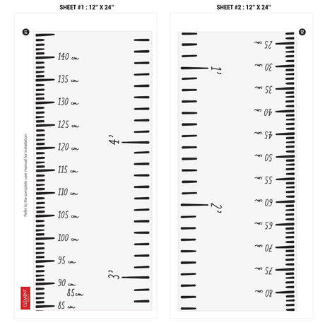 Échelle de croissance Moderne Blanche - ANGLAIS-Clement - Impressions-LAB-MODERN-CHART-CLÉMENT