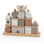 Blocs à empiler 'Cottage' - Nougat-Label Label-LAE-533LLWT34376-CLÉMENT