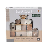 Blocs à empiler 'Cottage' - Nougat-Label Label-LAE-533LLWT34376-CLÉMENT
