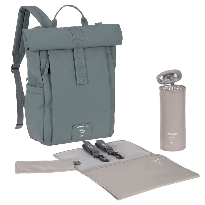 Sac à Couches à Dos Rolltop - Anthracite-Lassig-LAS-1103038236-CLÉMENT
