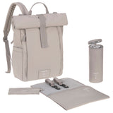 Sac à Couches à Dos Rolltop - Taupe-Lassig-LAS-1103038237-CLÉMENT
