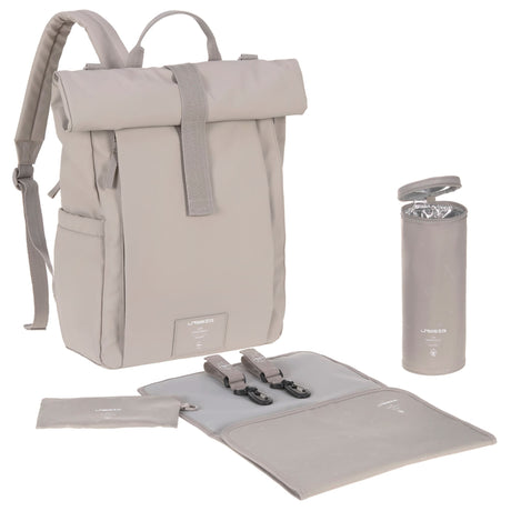 Sac à Couches à Dos Rolltop - Taupe-Lassig-LAS-1103038237-CLÉMENT