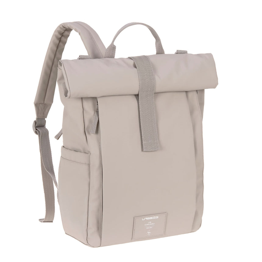 Sac à Couches à Dos Rolltop - Taupe-Lassig-LAS-1103038237-CLÉMENT