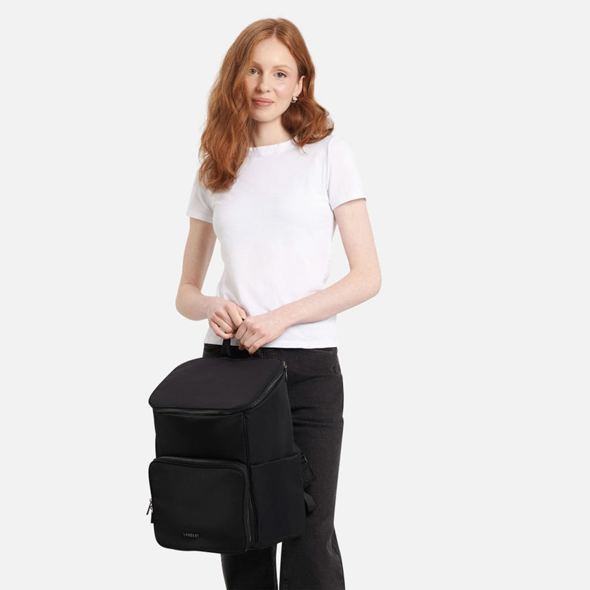 Sac à Couches + Tapis à Langer Anabelle - Noir-Lambert-LBT-ANABELLEBLK-CLÉMENT