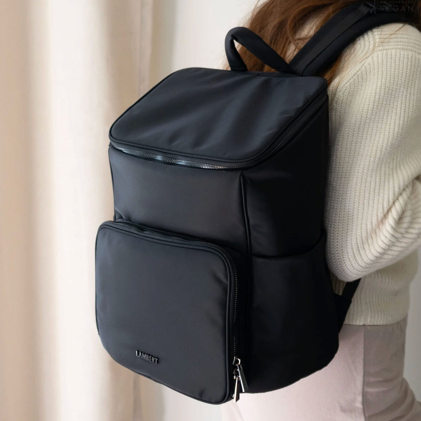 Sac à Couches + Tapis à Langer Anabelle - Noir-Lambert-LBT-ANABELLEBLK-CLÉMENT