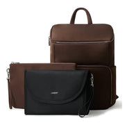 Sac à dos de maternité Anabelle en nylon - Chocolat-Lambert-LBT-ANABELLECCNY-CLÉMENT