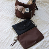Sac à dos de maternité Anabelle en nylon - Chocolat-Lambert-LBT-ANABELLECCNY-CLÉMENT