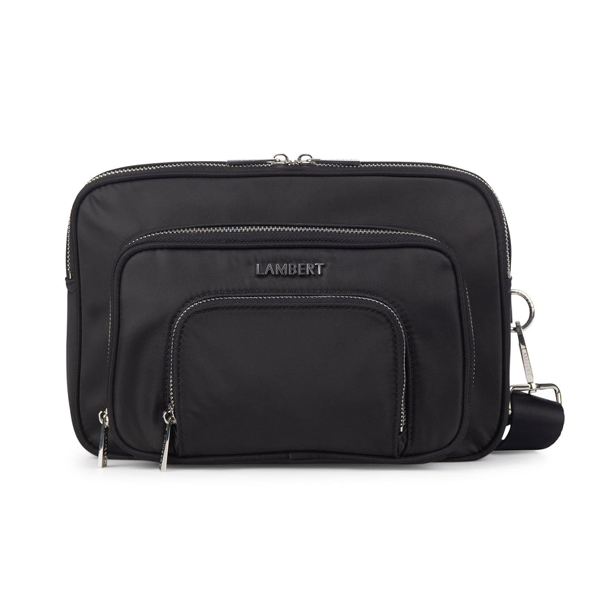 Petit Sac à Couches + Tapis à Langer Annika - Noir-Lambert-LBT-ANNIKABLKNYL-CLÉMENT