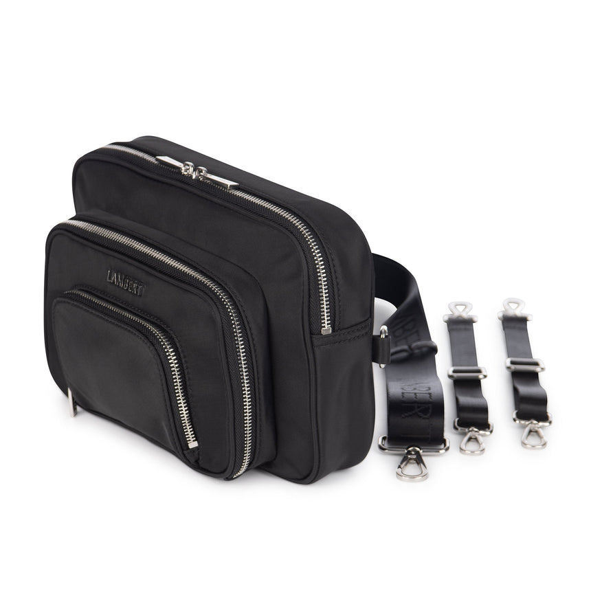 Petit Sac à Couches + Tapis à Langer Annika - Noir-Lambert-LBT-ANNIKABLKNYL-CLÉMENT