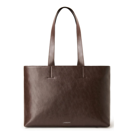 Sac fourre-tout Danyka en cuir vegan - Espresso-Lambert-LBT-DANYKACCSM-CLÉMENT
