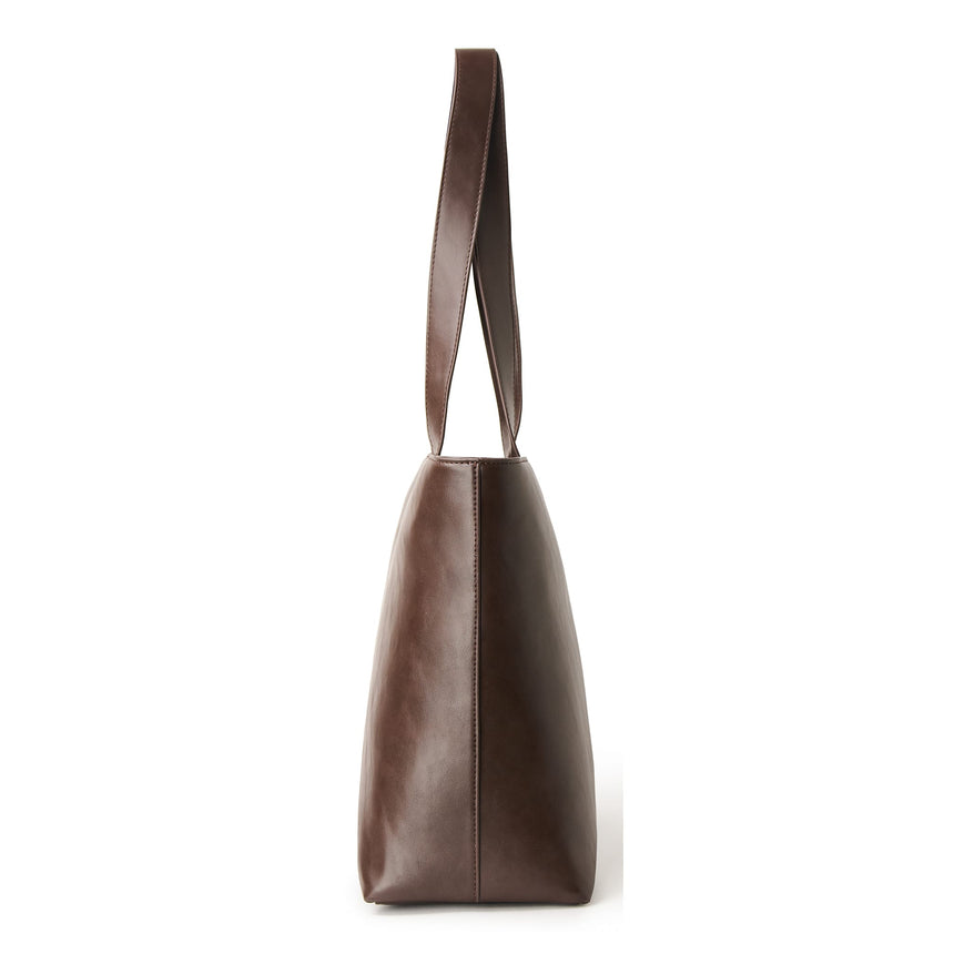 Sac fourre-tout Danyka en cuir vegan - Espresso-Lambert-LBT-DANYKACCSM-CLÉMENT
