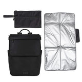Sac à dos maternité Kendall en nylon - Noir-Lambert-LBT-KENDALLBLKNY-CLÉMENT