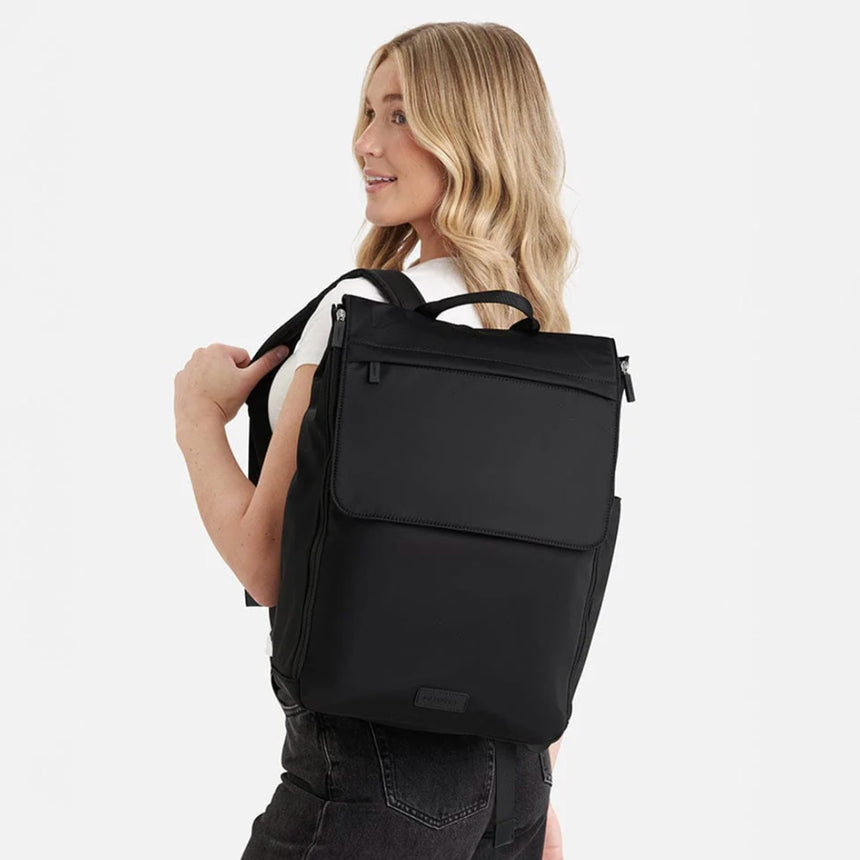 Sac à dos maternité Kendall en nylon - Noir-Lambert-LBT-KENDALLBLKNY-CLÉMENT
