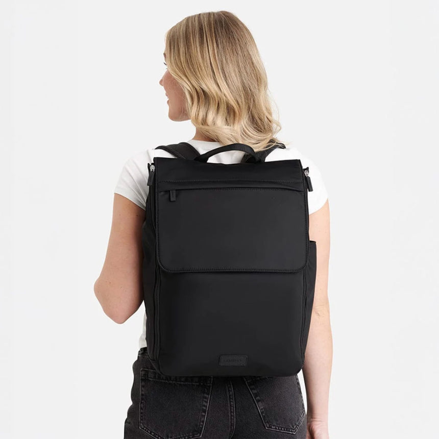 Sac à dos maternité Kendall en nylon - Noir-Lambert-LBT-KENDALLBLKNY-CLÉMENT