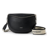 Sac banane Lauren en cuir vegan - Noir-Lambert-LBT-LAURENBLKPB-CLÉMENT