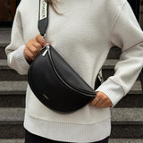 Sac banane Lauren en cuir vegan - Noir-Lambert-LBT-LAURENBLKPB-CLÉMENT