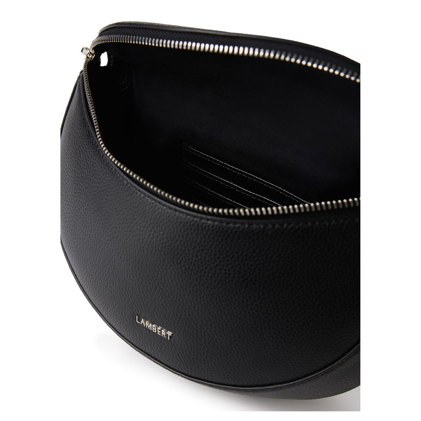 Sac banane Lauren en cuir vegan - Noir-Lambert-LBT-LAURENBLKPB-CLÉMENT