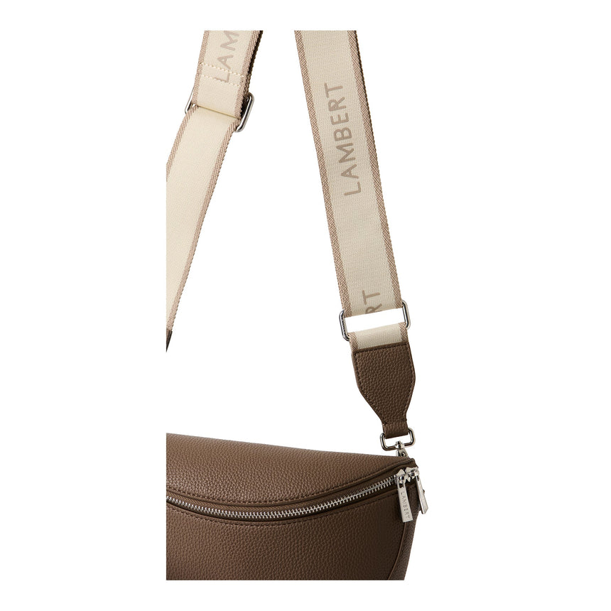 Sac banane Lauren en cuir vegan - Taupe-Lambert-LBT-LAURENTAPB-CLÉMENT