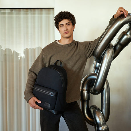 Sac à dos Logan Canvas - Noir-Lambert-LBT-LOGANBLKCAN-CLÉMENT