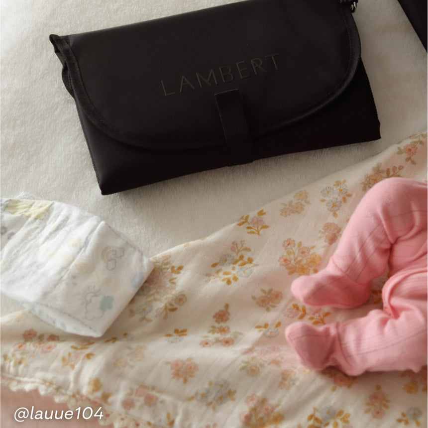 Sac à Couches + tapis Milani - Noir-Lambert-LBT-MILANIBLKNY-CLÉMENT