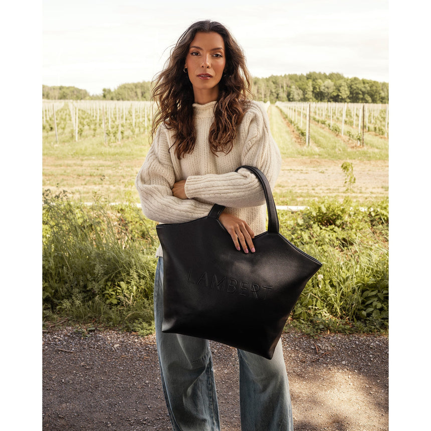 Sac Fourre-Tout Sheila - Noir-Lambert-LBT-SHEILABLKPB-CLÉMENT