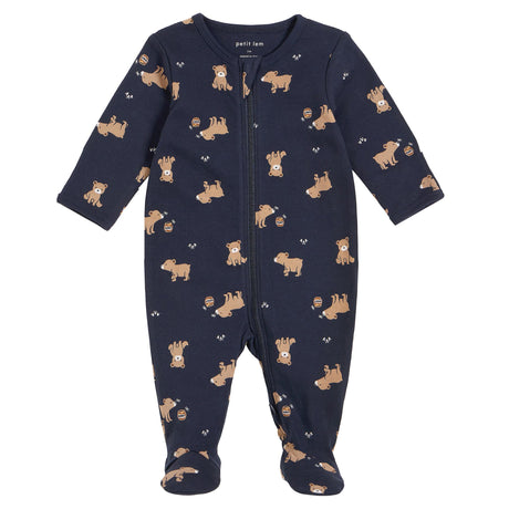 Pyjama Imprimé Ours 0-12mois-Petit Lem-Marine-Nouveau-né-LEM-23YRL10019-CLÉMENT