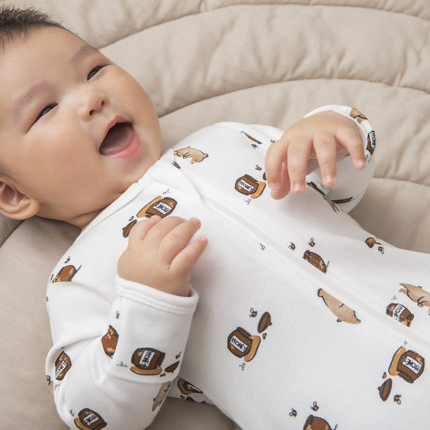 Pyjama Miel Ours 0-12mois-Petit Lem-LEM-23YRL10020-CLÉMENT