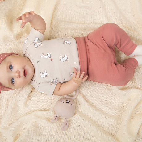 Ensemble de 2 Leggings Lapins 0-12mois-Petit Lem-LEM-23YRL12800-CLÉMENT