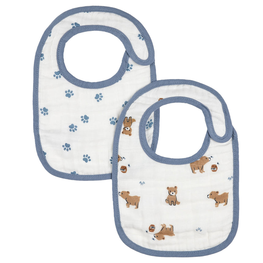 Ensemble de 2 Bavoirs Ours 0-3mois-Petit Lem-Ivoire-0-3 m-LEM-24YRL10A04-CLÉMENT