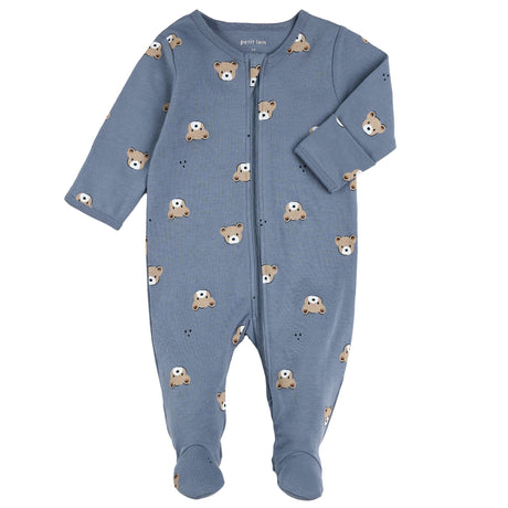 Pyjama Ours 0-12mois-Petit Lem-Bleu-Nouveau-né-LEM-24YRL10P01-CLÉMENT