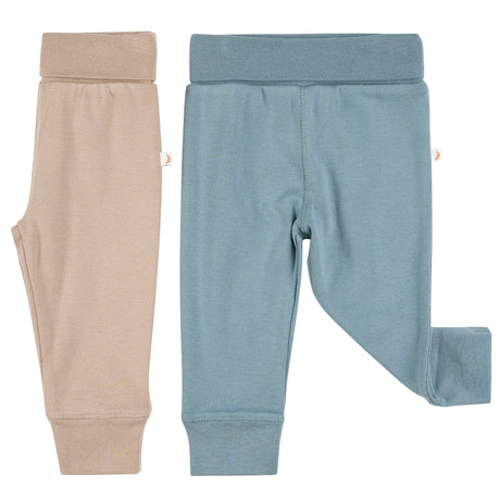 Ensemble de 2 Pantalons Lions 0-12mois-Petit Lem-Turquoise-Nouveau-né-LEM-24YRL18B01-CLÉMENT