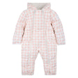 Habit de Neige Une Pièce Carreaux Rose 3-9mois-Petit Lem-Rose-3 m-LEM-26FRJ92J13BF-CLÉMENT