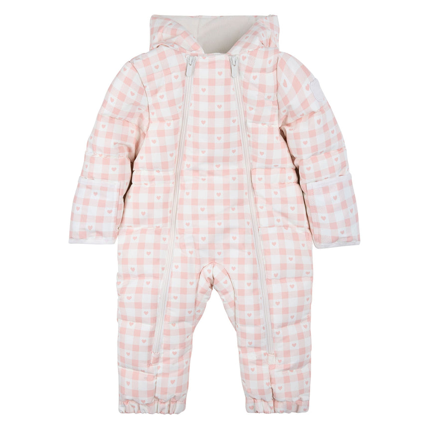 Habit de Neige Une Pièce Carreaux Rose 3-9mois-Petit Lem-Rose-3 m-LEM-26FRJ92J13BF-CLÉMENT