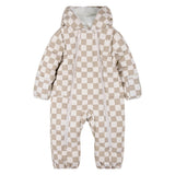Habit de Neige Une Pièce Damier 12-24mois-Petit Lem-Beige-12 m-LEM-26FRJ92J17BN-CLÉMENT