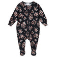 Pyjama Modal Fleurs 0-24mois-Petit Lem-Noir-0 m-LEM-26FRS25P51B-CLÉMENT
