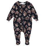 Pyjama Modal Fleurs 0-24mois-Petit Lem-Noir-0 m-LEM-26FRS25P51B-CLÉMENT
