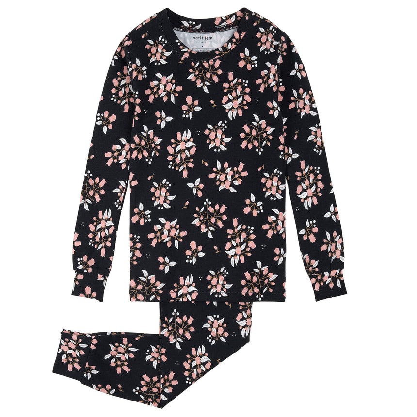 Pyjama Modal Fleurs 8-14ans-Petit Lem-Noir-8-LEM-26FRS25Q82Y-CLÉMENT
