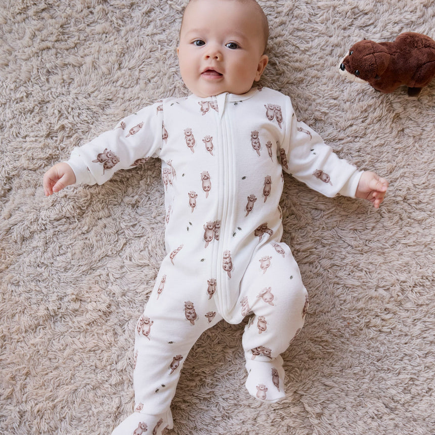 Pyjama Loutres 0-30mois-Petit Lem-LEM-26FRS33P52B-CLÉMENT