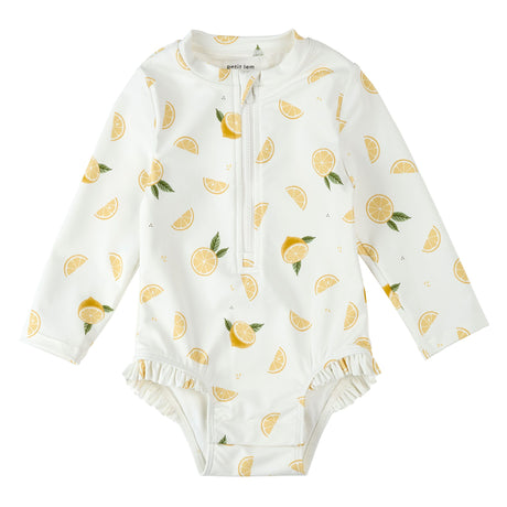 Maillot UV Manches Longues Citrons 2-6ans-Petit Lem-Ivoire-2-LEM-26SRM03M08K-CLÉMENT