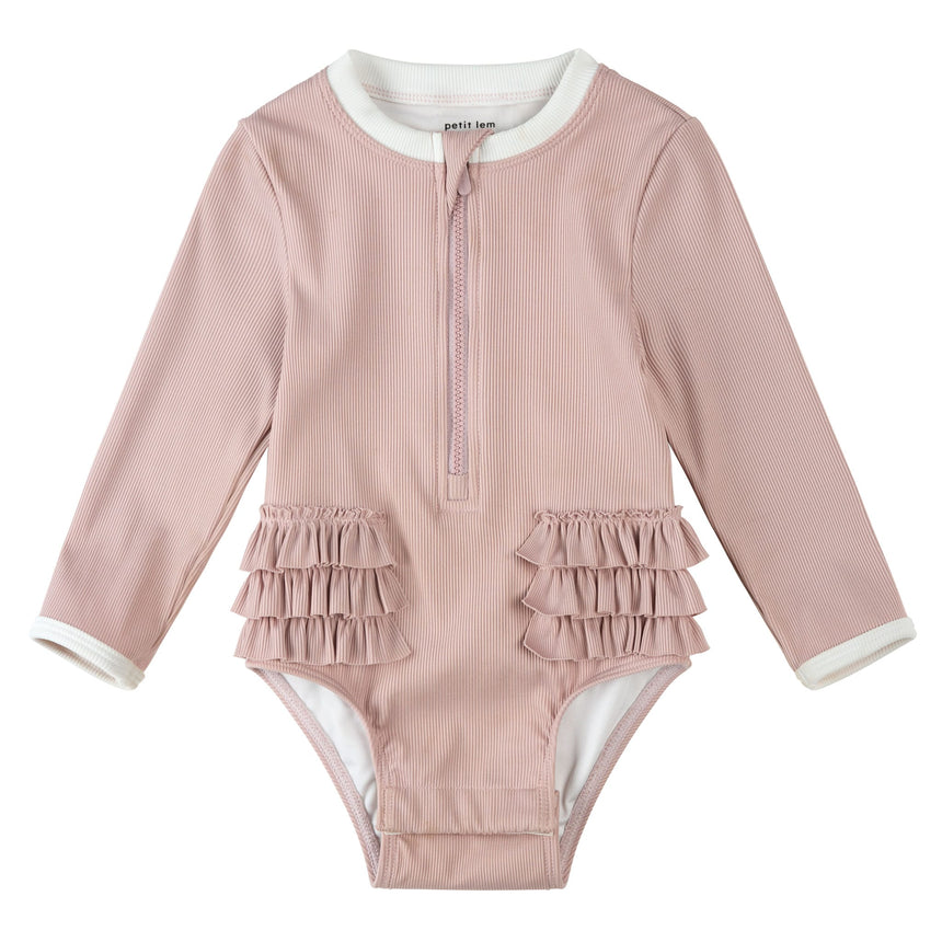 Maillot UV Manches Longues Côtelé 0-24mois-Petit Lem-Lilas-0-3 m-LEM-26SRM03M09B-CLÉMENT
