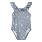 Maillot UV Fleurs 6-24mois-Petit Lem-Bleu-6-12 m-LEM-26SRM03M15B-CLÉMENT