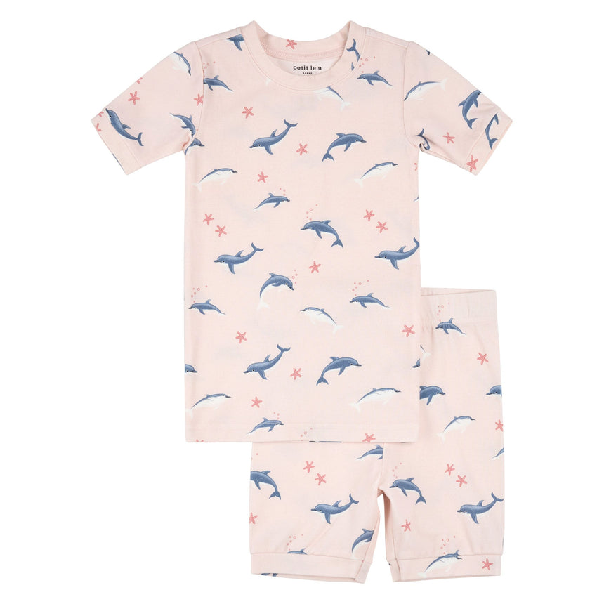 Pyjama Dauphins 2-6X-Petit Lem-Rose-2-LEM-26SRS36Q01K-CLÉMENT