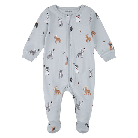Pyjama Chiens Leucan 0-24mois-Petit Lem-Bleu-0 m-LEM-26SRS55P32-CLÉMENT