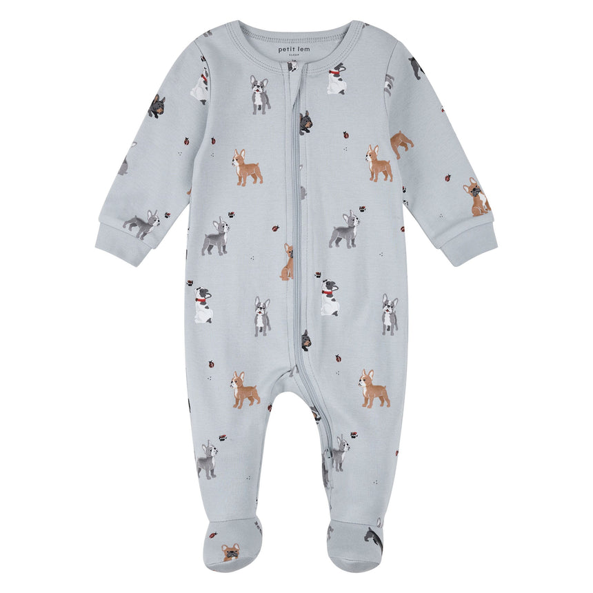 Pyjama Chiens Leucan 0-24mois-Petit Lem-Bleu-0 m-LEM-26SRS55P32-CLÉMENT