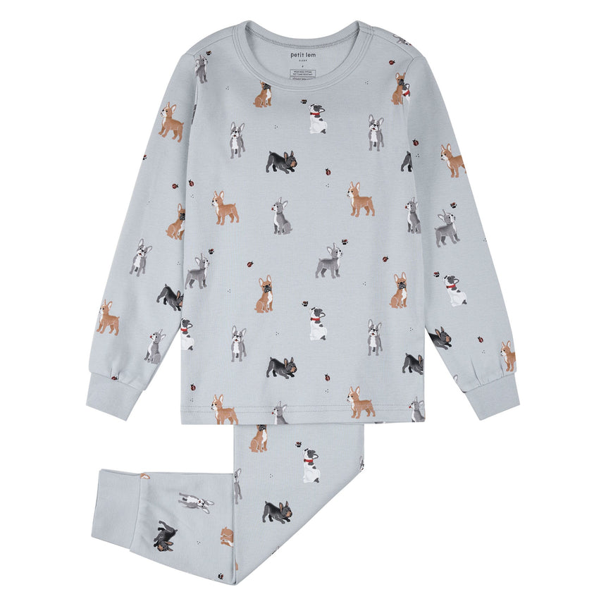 Pyjama Chiens Leucan 2-7ans-Petit Lem-Bleu-2-LEM-26SRS55P33K-CLÉMENT